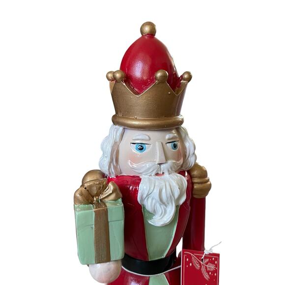 Martha Stewart CHRISTMAS NUTCRACKER 14in Red Green Traditional HOLIDAY Decor - Picture 2 of 15